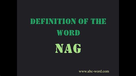 What does nag.